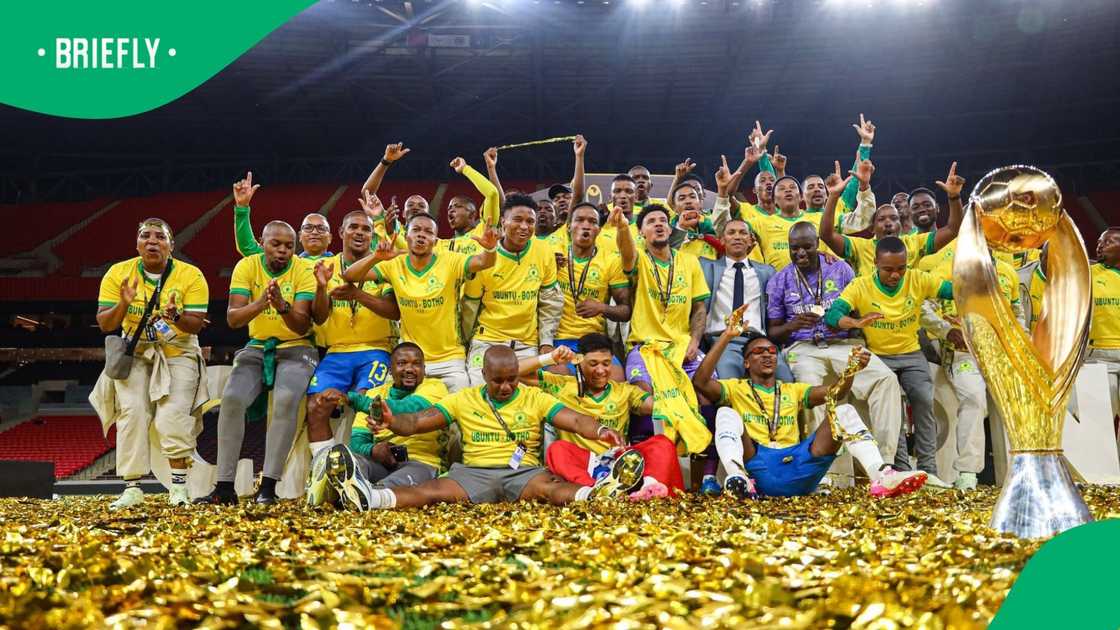 Mamelodi Sundowns celebrate their victory