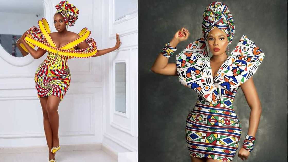 Sophisticated African print mini figure-hugging dress Sophisticated African print mini figure-hugging dress