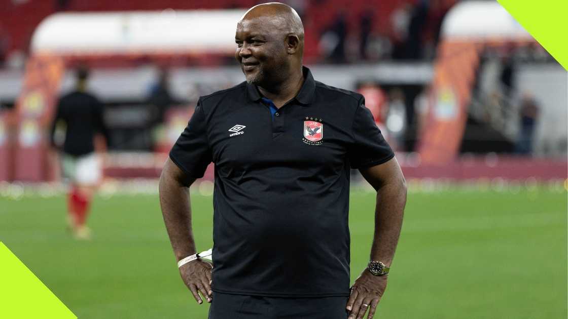 Pitso Mosimane's trusted analyst has explained why the South African coach's technical team is strong and successful. Photo: Tnani Badreddine. Pitso Mosimane's trusted analyst has explained why the South African coach's technical team is strong and successful. Photo: Tnani Badreddine.