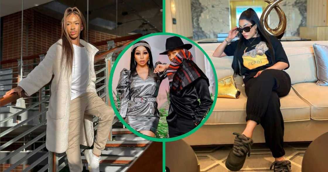 Lasziwe and Khanyi Mbau served giggles in their latest YouTube video. Lasziwe and Khanyi Mbau served giggles in their latest YouTube video.