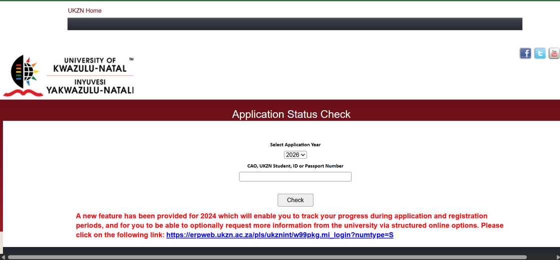 UKZN application status check portal UKZN application status check portal