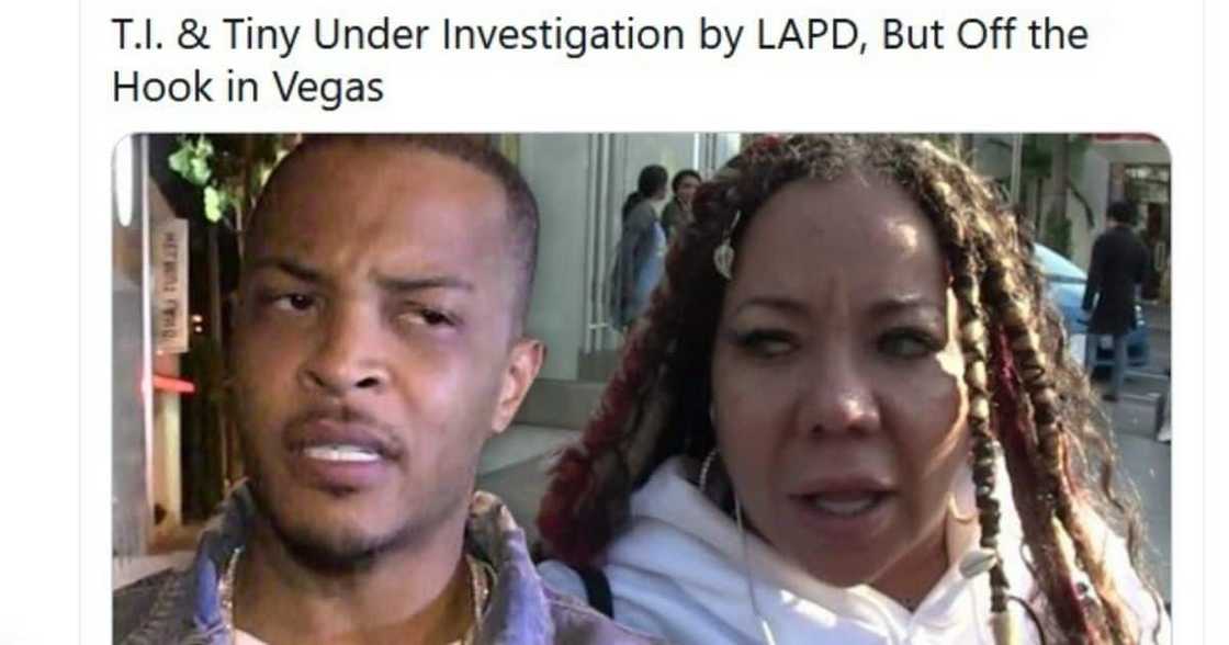 TI & Tiny Under Investigation for Sexual Assault in LA, Off the Hook in Vegas TI & Tiny Under Investigation for Sexual Assault in LA, Off the Hook in Vegas