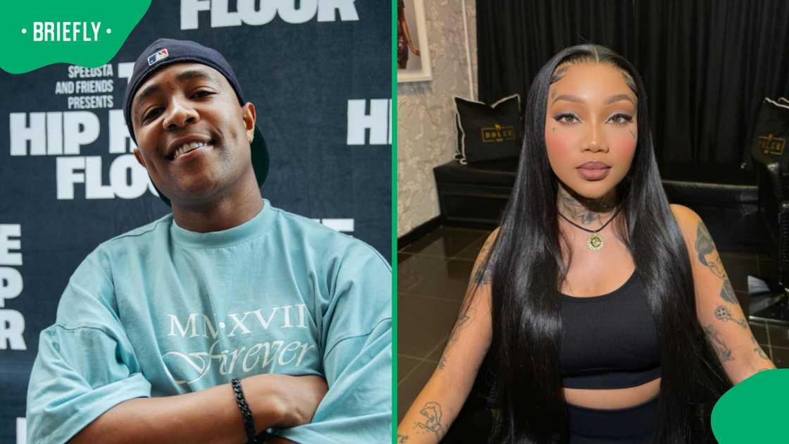 DJ Speedsta's rumoured boyfriend models for clothing brand.