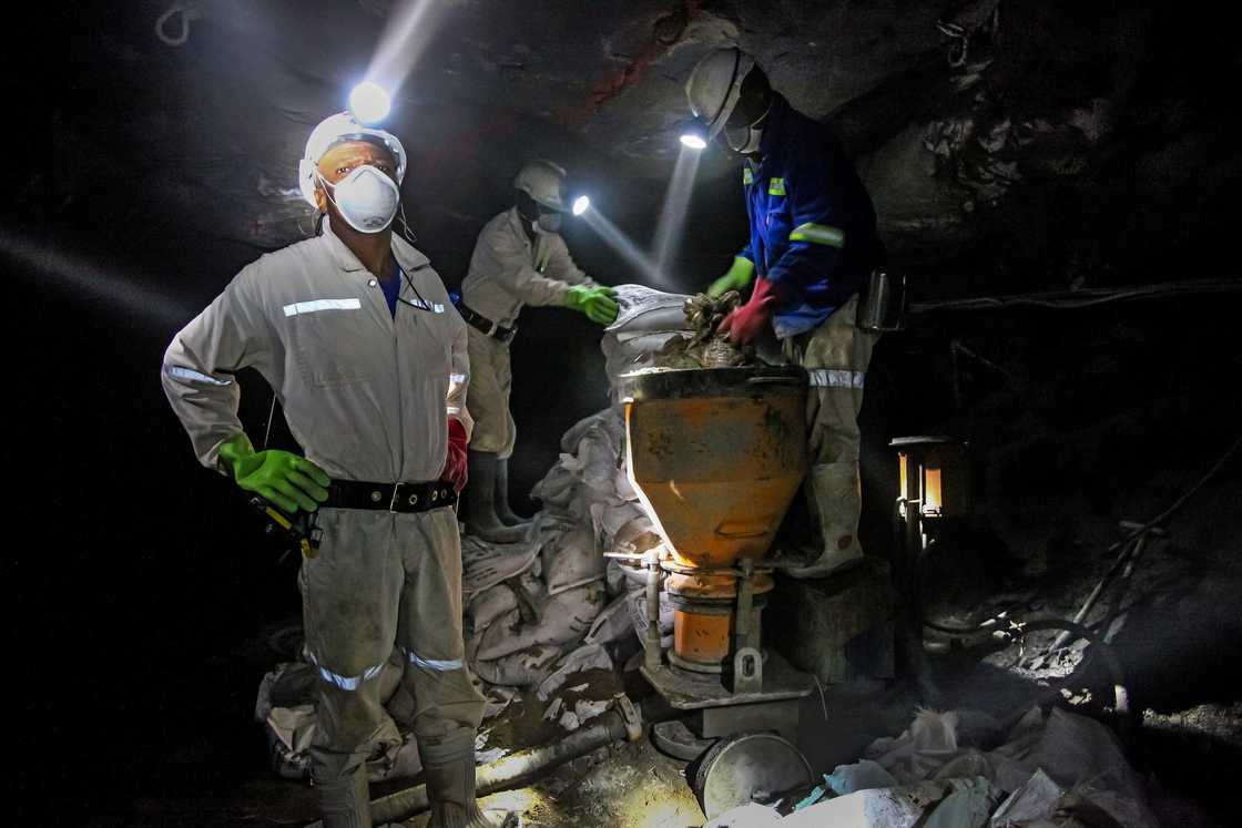 Ekapa Mining reportedly said that five miners were trapped underground