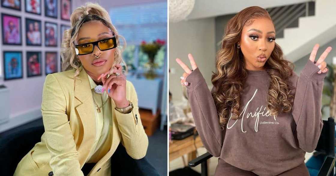 DJ Zinhle and Nadia Nakai DJ Zinhle and Nadia Nakai