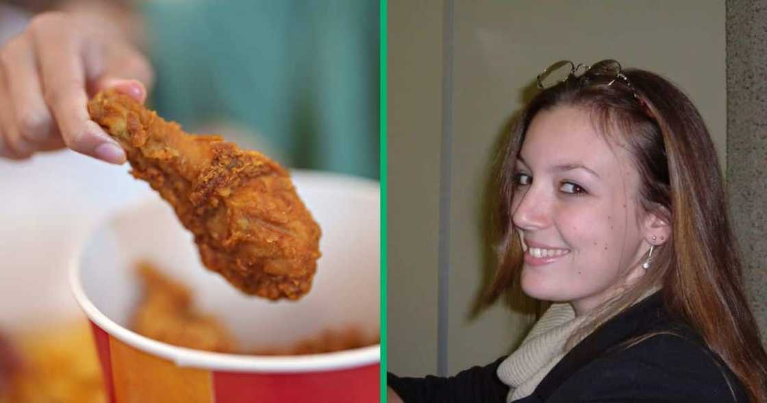 A woman shared photos claiming to show fly eggs on her fried chicken from a popular chicken franchise A woman shared photos claiming to show fly eggs on her fried chicken from a popular chicken franchise