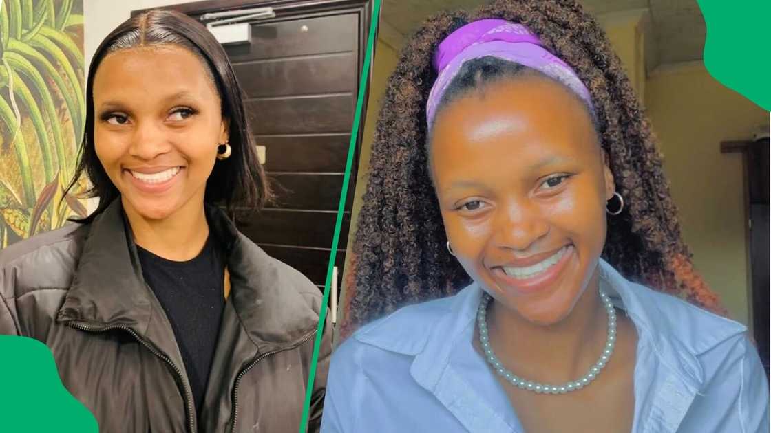 A TikTok video shows a woman unveiling how she looks occasionally versus her phara look. A TikTok video shows a woman unveiling how she looks occasionally versus her phara look.