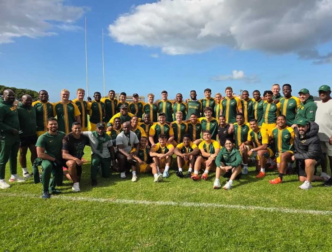 Siya Kolisi and some of the Springboks sang igwijo together