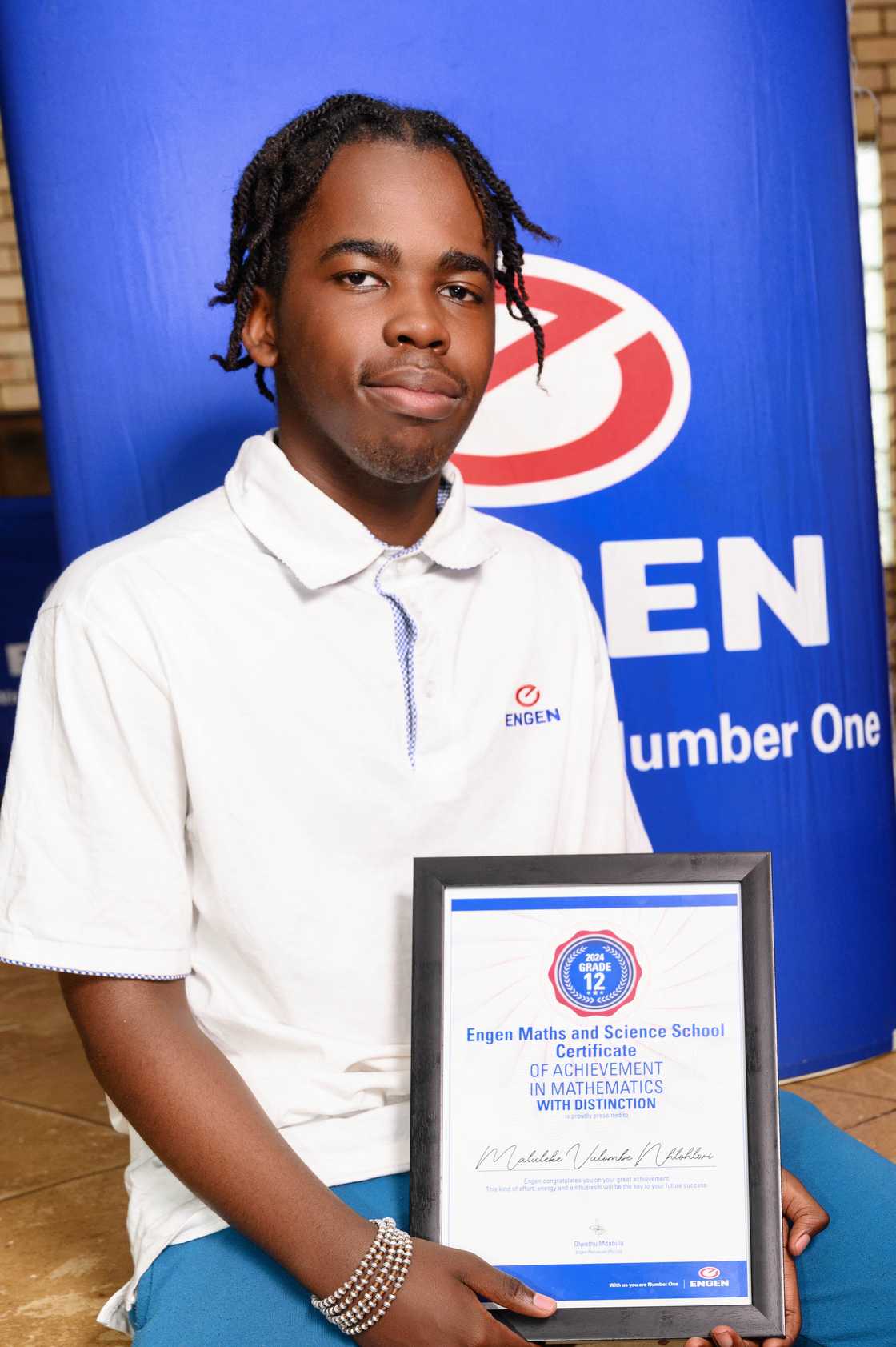 EMSS top achiever Vulombe Nhlohlori Maluleke. EMSS top achiever Vulombe Nhlohlori Maluleke.