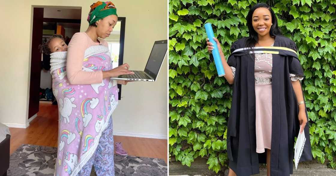 The mom graduated from UCT after juggling parenthood with her studies The mom graduated from UCT after juggling parenthood with her studies
