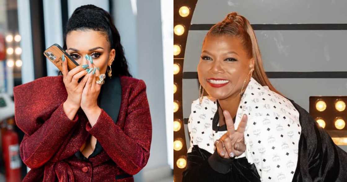 Pearl Thusi, Queen Latifah, Fistful of Vengence, Netflix, Celebrity, Reactions Pearl Thusi, Queen Latifah, Fistful of Vengence, Netflix, Celebrity, Reactions