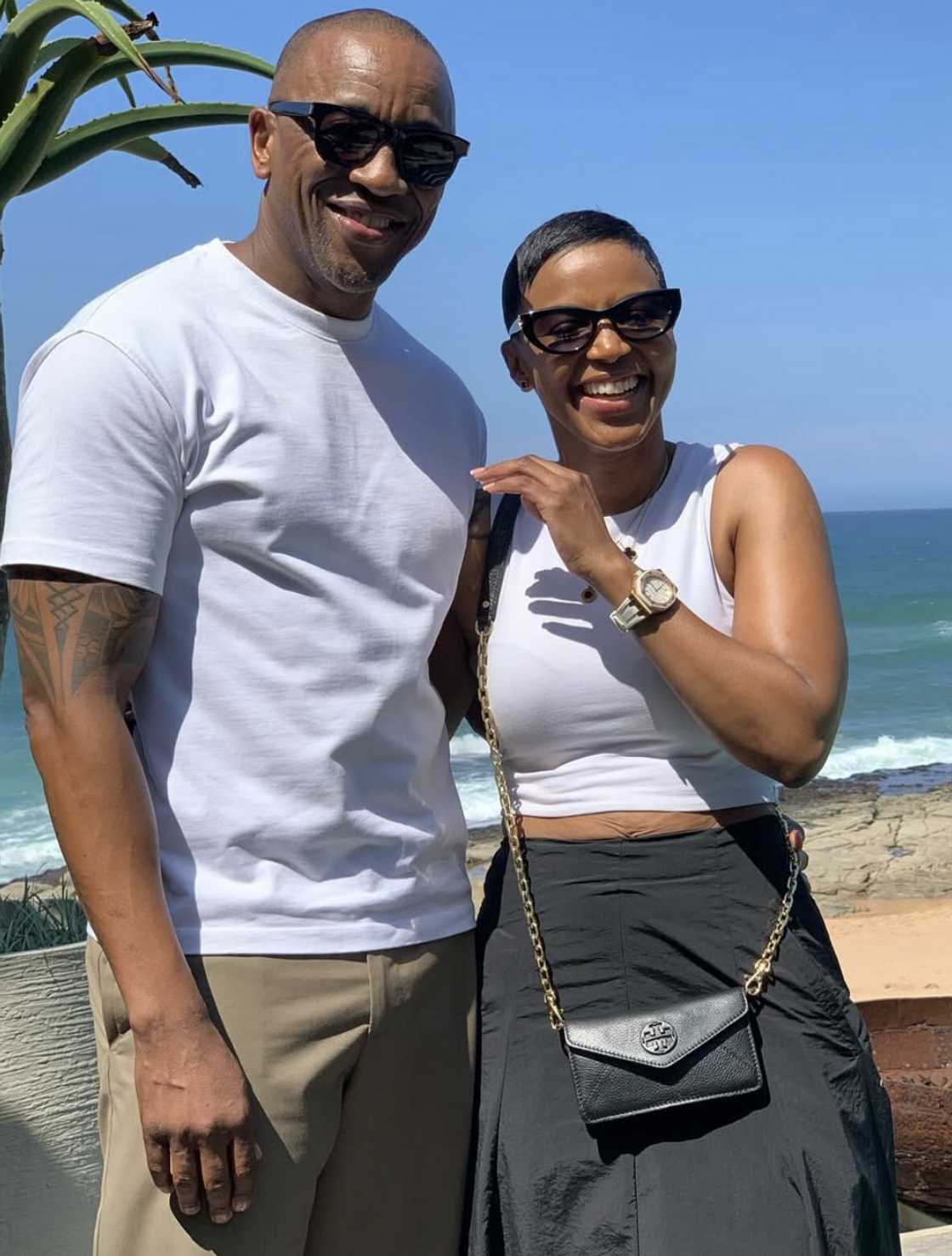 Slee Ndlovu hinted that she may be married to her boyfriend, Archie Masebe Slee Ndlovu hinted that she may be married to her boyfriend, Archie Masebe
