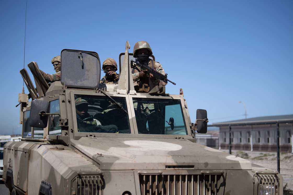 The SANDF was deployed to Durban The SANDF was deployed to Durban