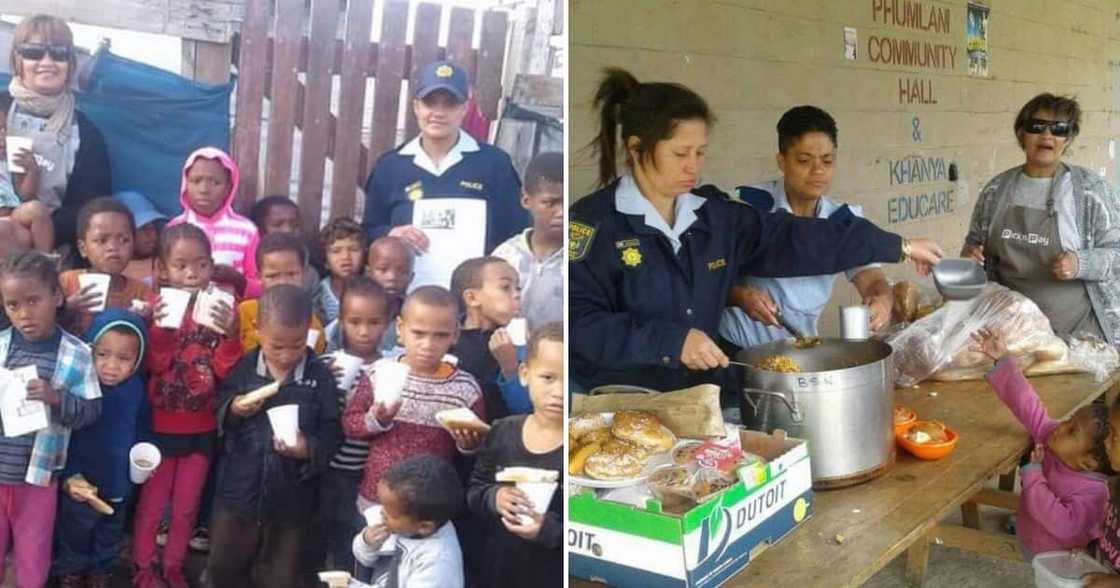 feeding scheme, police officers, cape town, good samaritan, lotus river, hungry, needy feeding scheme, police officers, cape town, good samaritan, lotus river, hungry, needy