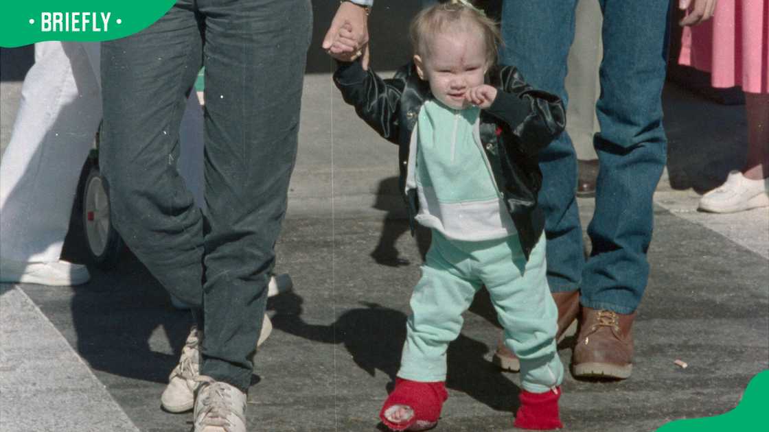 Baby Jessica McClure leaves the hospital