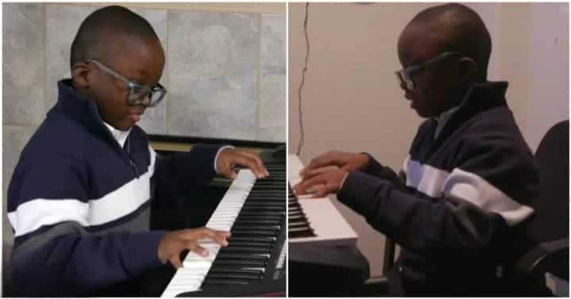 Stranger gifts Ghanaian boy living in US a $15,000 piano after he saw child play.