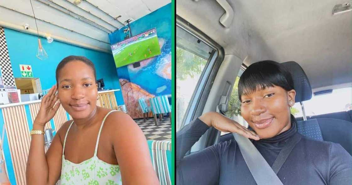 A lady took to TikTok to showcase how she cried at the hair salon. A lady took to TikTok to showcase how she cried at the hair salon.