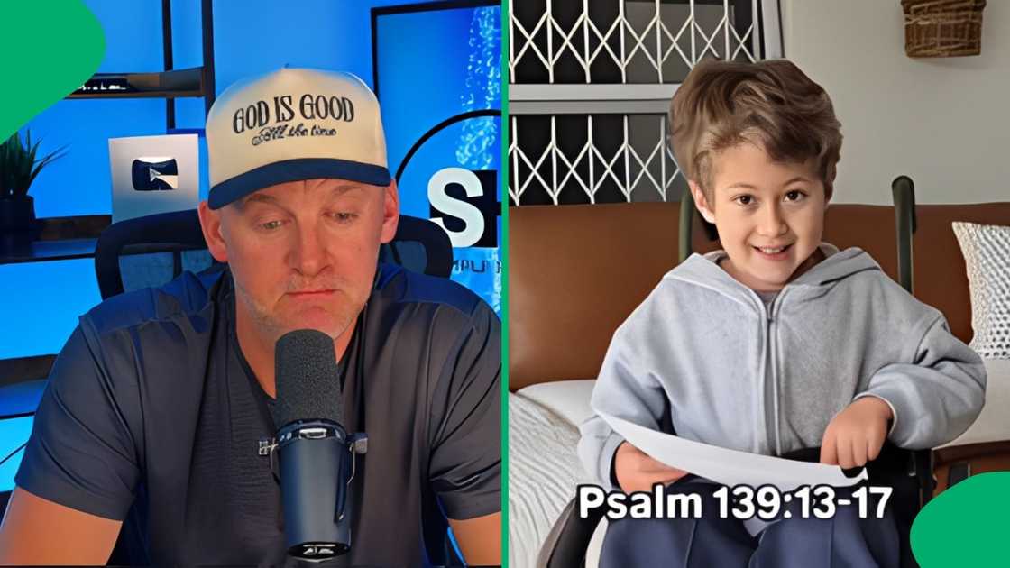 His sweet recitation was paired with heartwarming clips from his everyday life