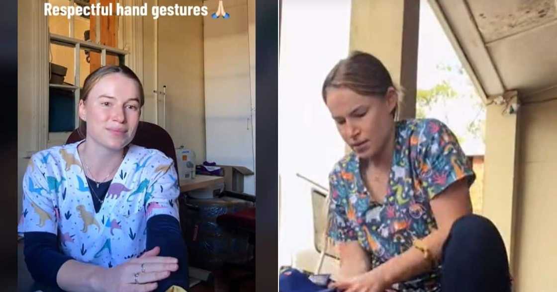 TikTok video of occupational therapist in rural KZN for community service