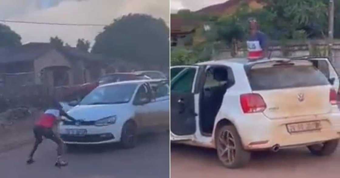 polo, drive, twitter, dance, gyrate, laugh, cry, wheels, door, steering wheel, man, funny polo, drive, twitter, dance, gyrate, laugh, cry, wheels, door, steering wheel, man, funny