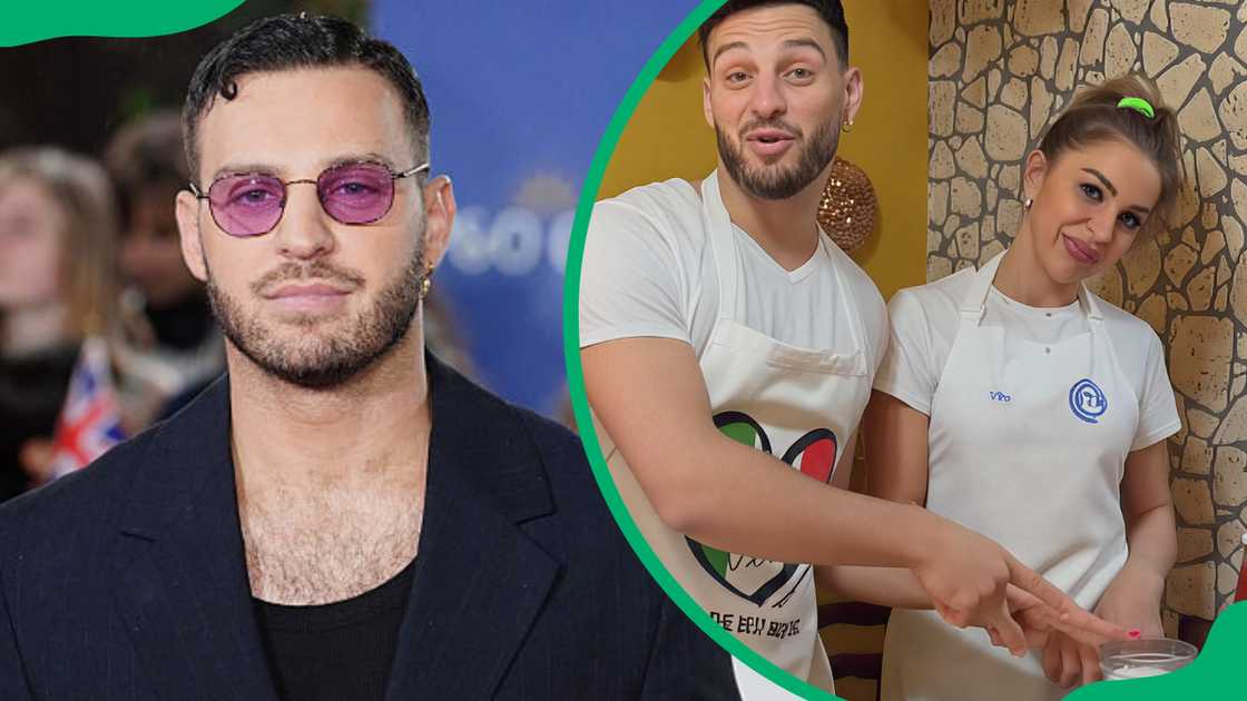 Vito Coppola at the 2025 Pride of Britain Awards (L). The dancer with his mom, Rosa (R)