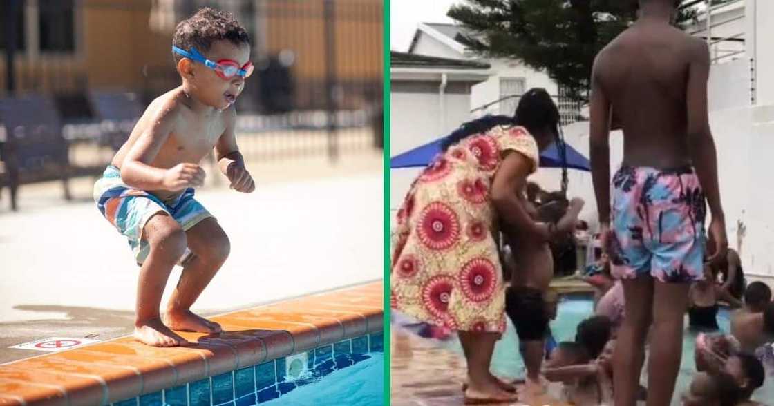TikTok video of kid at pool TikTok video of kid at pool
