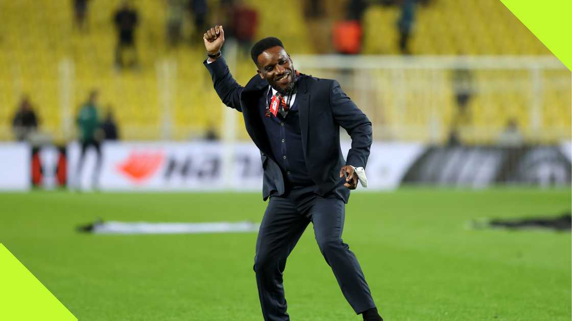 Austin Jay-Jay Okocha during a match between his former clubs Fenerbahce and Eintracht Frankfurt.