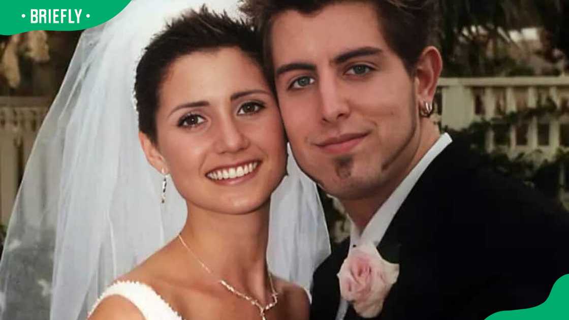 Melissa and Jeremy Camp on their wedding day Melissa and Jeremy Camp on their wedding day