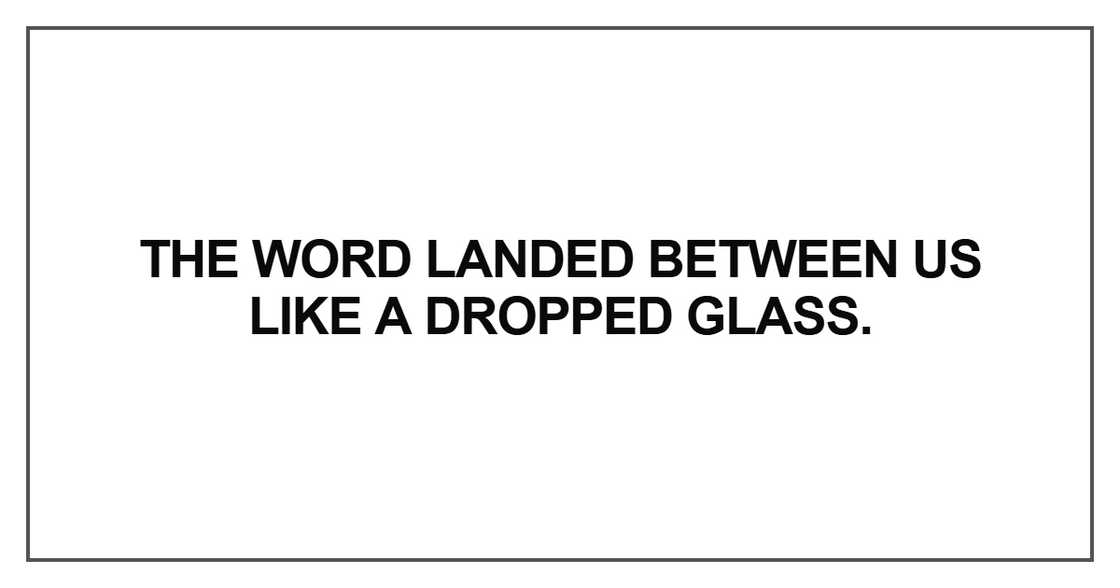 The word landed