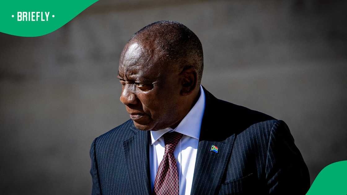 Portrait of South Africa s President Cyril Ramaphosa welcomed by France s President in the courtyard of honour ahead of their bilateral meeting at the Presidential Elysee Palace, in Paris, France on July 10, 2026 Portrait of South Africa s President Cyril Ramaphosa welcomed by France s President in the courtyard of honour ahead of their bilateral meeting at the Presidential Elysee Palace, in Paris, France on July 10, 2026