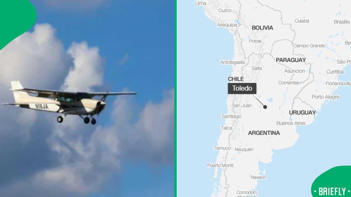 The visual on the right showed the map of where the landing took place