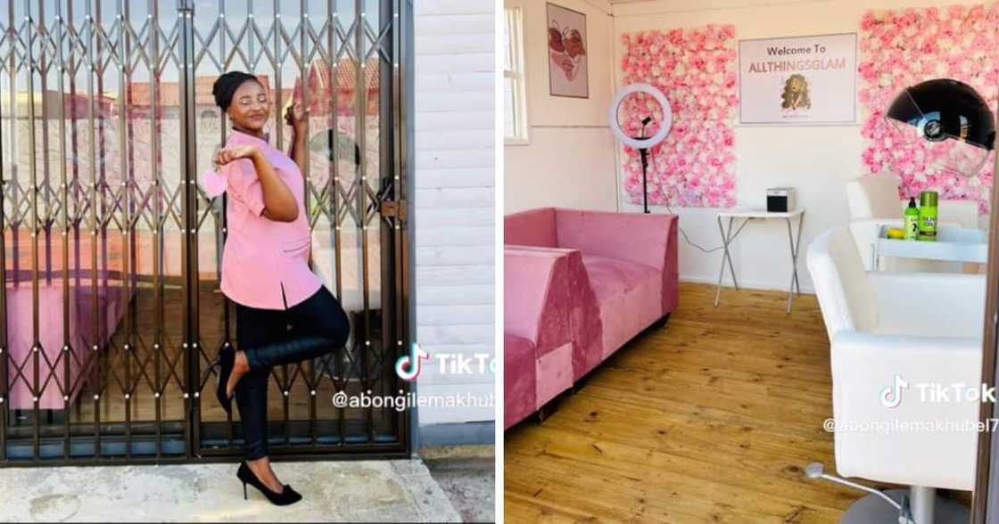 Young woman starts builds own hair salon Young woman starts builds own hair salon