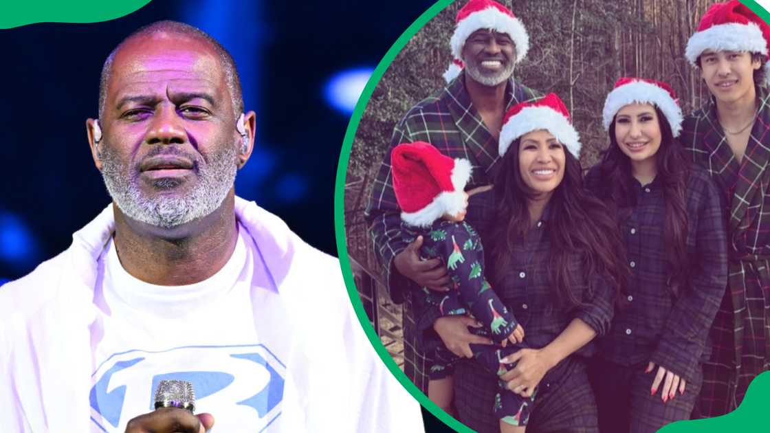Singer Brian McKnight at the Mable House Barnes Amphitheatre in 2023 (L). Leilani Malia Mendoza with her family (R) Singer Brian McKnight at the Mable House Barnes Amphitheatre in 2023 (L). Leilani Malia Mendoza with her family (R)
