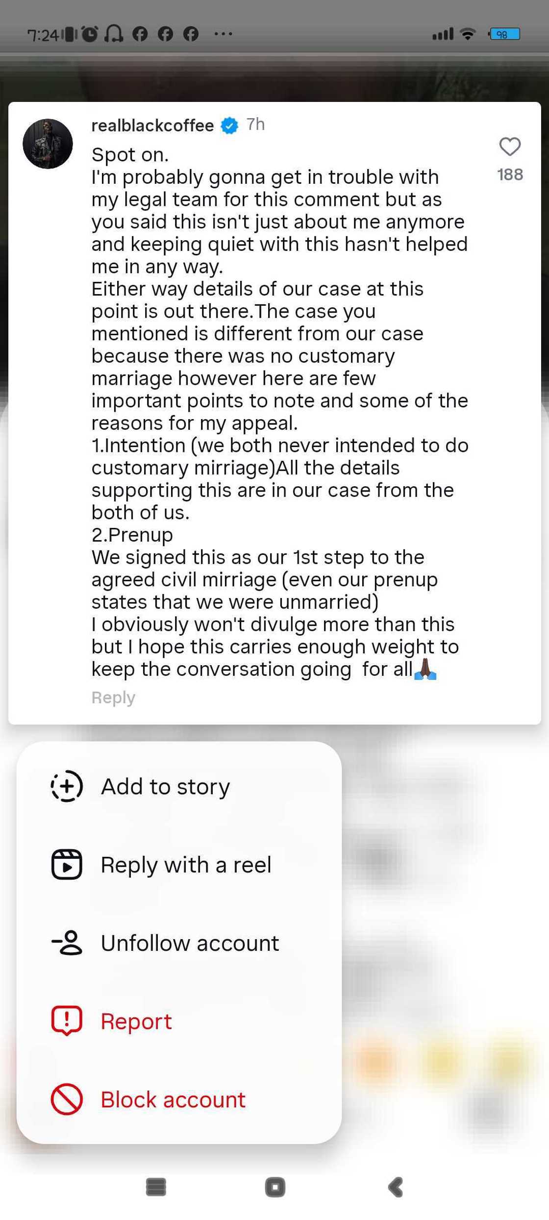 Black Coffee responds to ConCourt ruling on customary marriages Black Coffee responds to ConCourt ruling on customary marriages