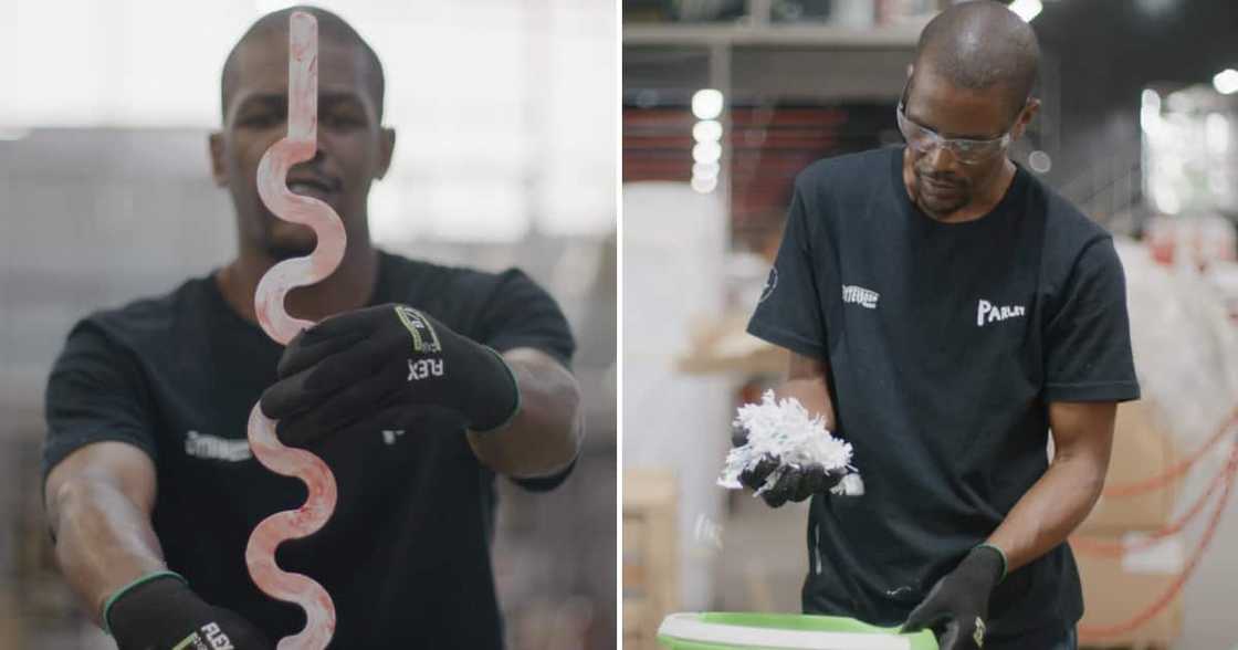 Nelson Dumakudehas and his beautiful sustainable product Nelson Dumakudehas and his beautiful sustainable product