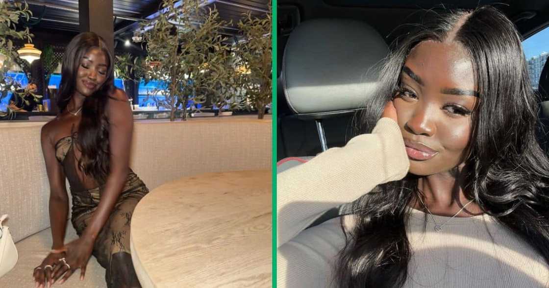 dark skinned woman with tan dark skinned woman with tan