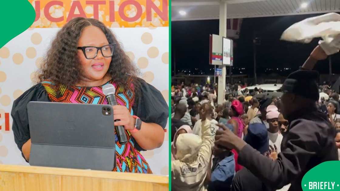 The visual on the right captured the moment at the vigil The visual on the right captured the moment at the vigil