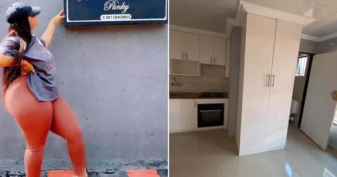 The lady opened her own apartments The lady opened her own apartments
