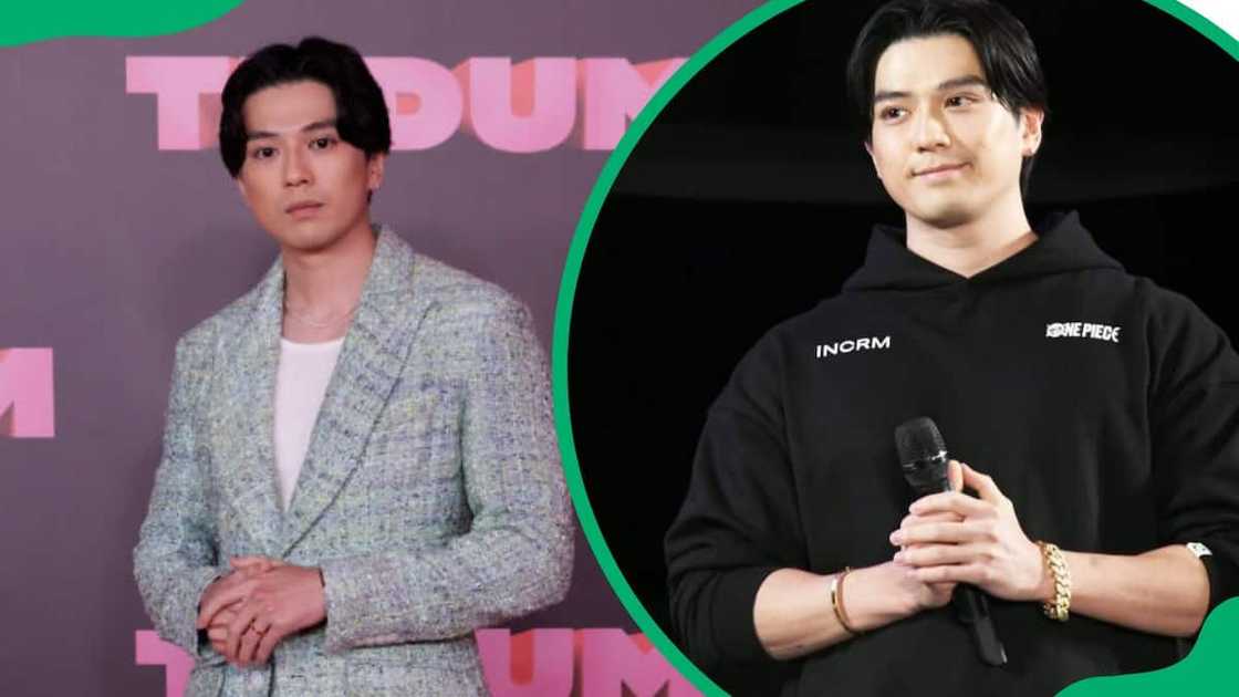 Mackenyu during the Netflix's Tudum: A Global Fan Event in 2023 (L). The actor attending the 2023 Tokyo Comic Con event (R) Mackenyu during the Netflix's Tudum: A Global Fan Event in 2023 (L). The actor attending the 2023 Tokyo Comic Con event (R)