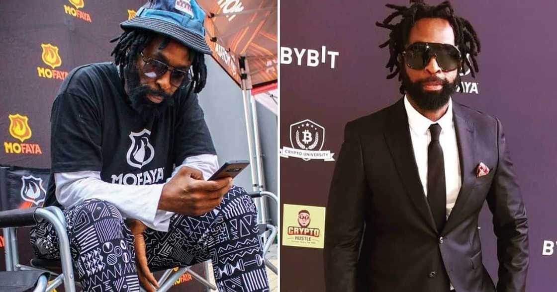 DJ Sbu advertised MoFaya inside a plane. DJ Sbu advertised MoFaya inside a plane.