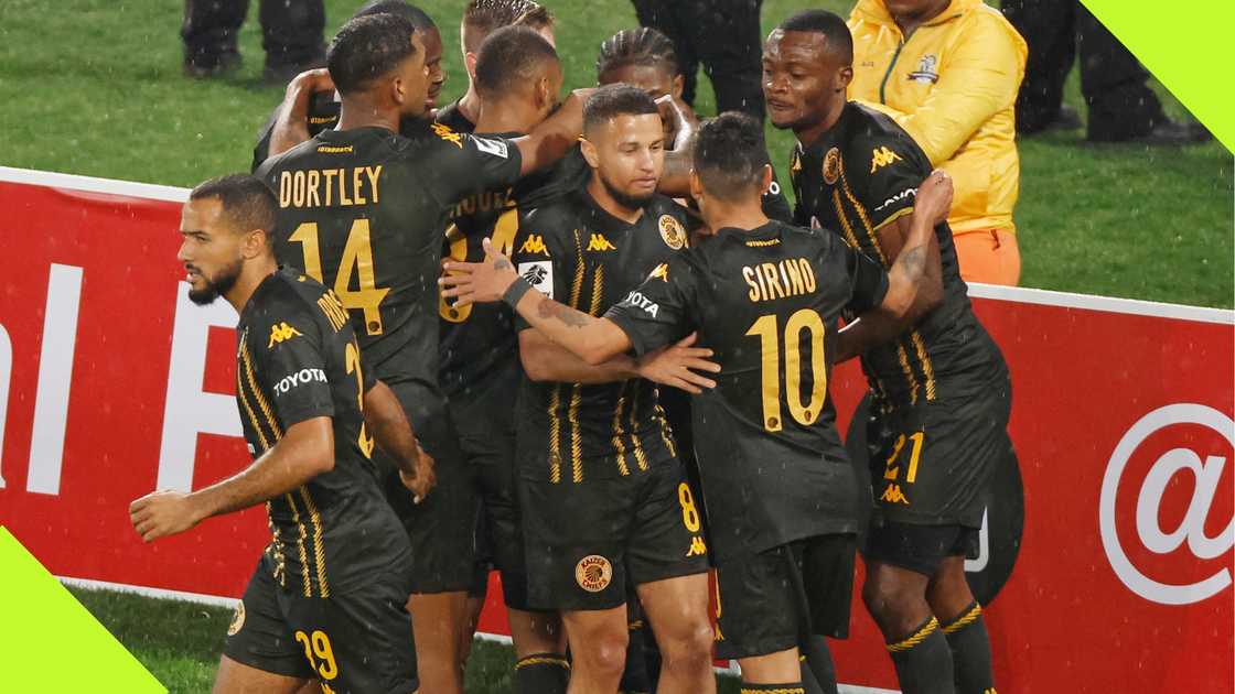 Kaizer Chiefs players celebrate their goal during Premier Soccer League match against Marumo Gallants on Saturday, September 14, 2024. Photo: @iDiskiTimes.