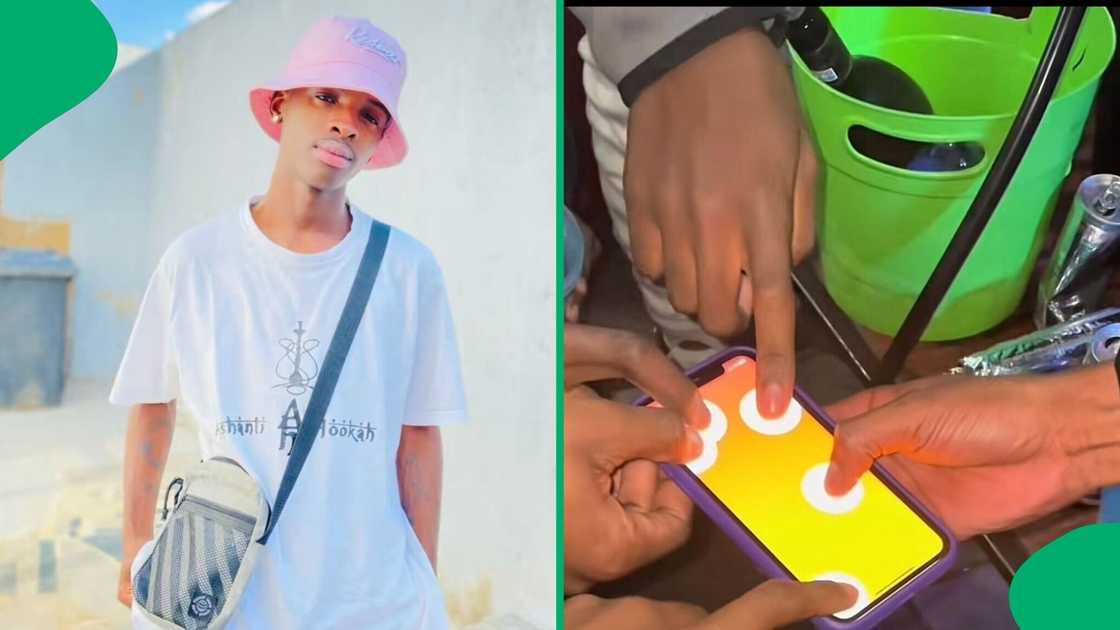 A young man took to TikTok to showcase how they use an app to decide who pays for the groove. A young man took to TikTok to showcase how they use an app to decide who pays for the groove.