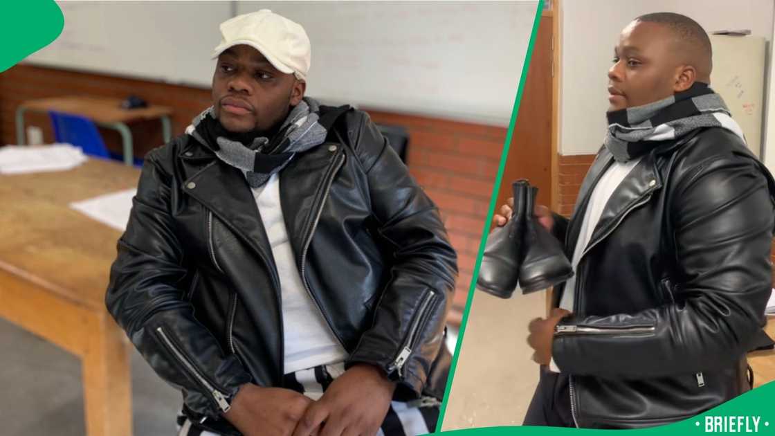 The teacher humorously told them that he was aware that they took pictures and videos of his shoes The teacher humorously told them that he was aware that they took pictures and videos of his shoes
