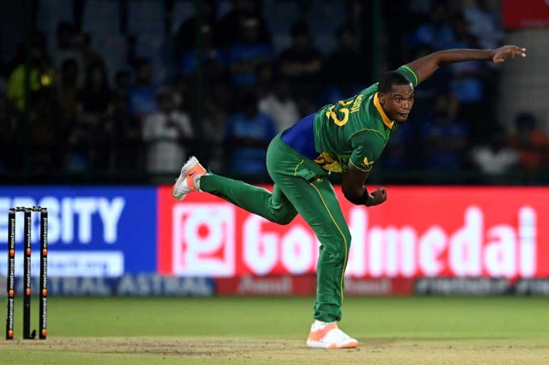 South African fast bowler Lungi Ngidi took the wicket of Shubman Gill in the 3rd ODI against India in New Delhi South African fast bowler Lungi Ngidi took the wicket of Shubman Gill in the 3rd ODI against India in New Delhi
