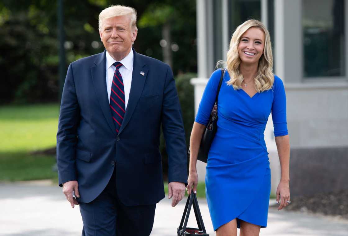 Donald Trump and Kayleigh McEnany