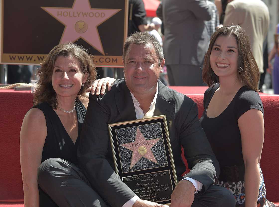 Amy Grant, Vince Gill, and Jenny Gill on the Hollywood Walk of Fame Amy Grant, Vince Gill, and Jenny Gill on the Hollywood Walk of Fame