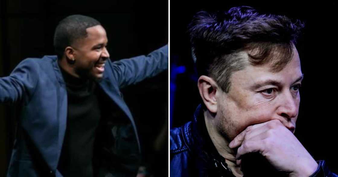 Comedian Terrence K. Williams and Elon Musk Comedian Terrence K. Williams and Elon Musk