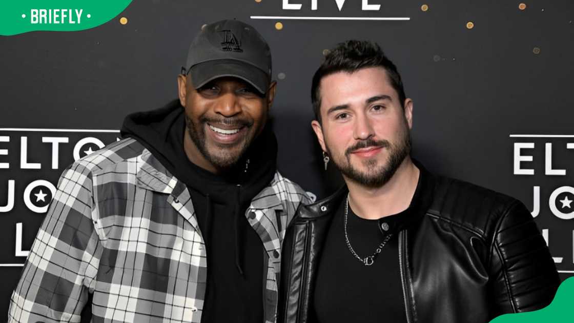 Karamo Brown (L) and Carlos Medel (R) at an event Karamo Brown (L) and Carlos Medel (R) at an event