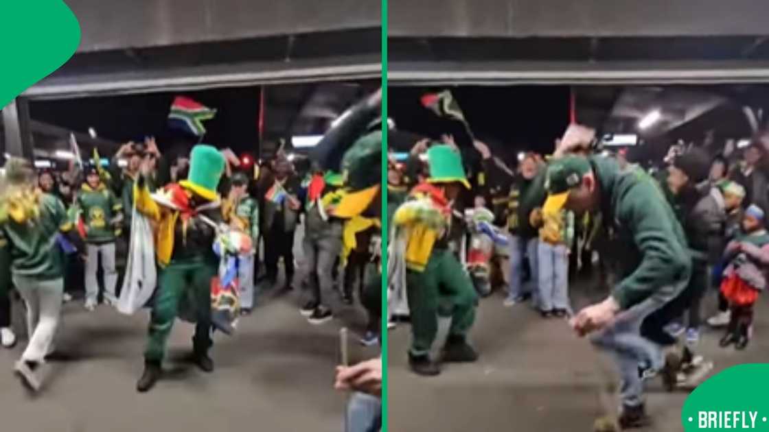 A festive moment highlighted how rugby celebrations can unite fans in lively and positive ways