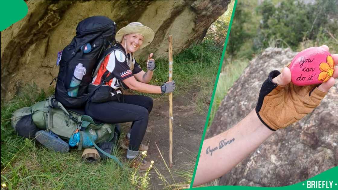 Bronwyn Forbes-Hardinge on a hiking adventure
